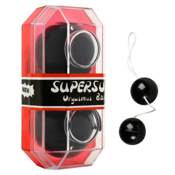 Vaginalne kuglice "Supersoft Orgasmus Balls", crne