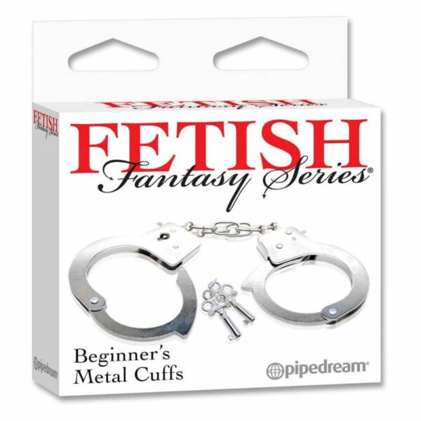 Metalne lisice PipeDream Fetish Fantasy "Beginner's metal cuffs"