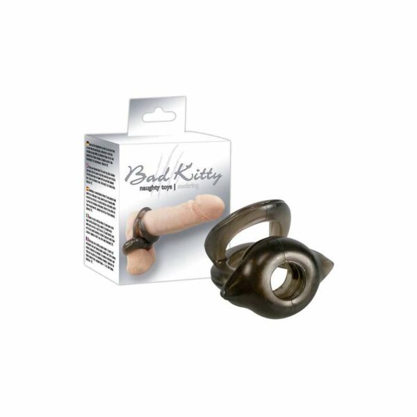 Prsteni za penis i testise "Bad Kitty Cock Ring"