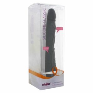 Vibrator Seven Creations "Silicone Classic Slim", crni