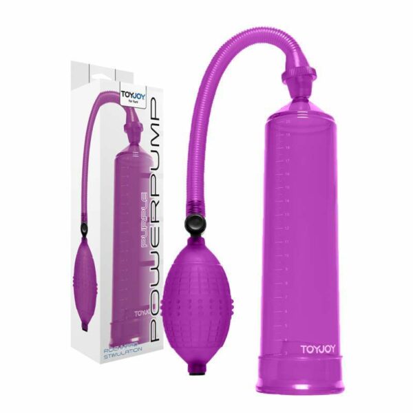 Pumpa za penis ToyJoy "Powerpump", ljubičasta