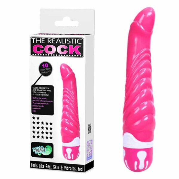 Vibrator "The Realistic Cock", 22cm, pink