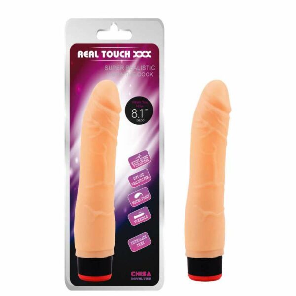 Vibrator Chisa Novelties "Real Touch XXX", 20cm, boje kože