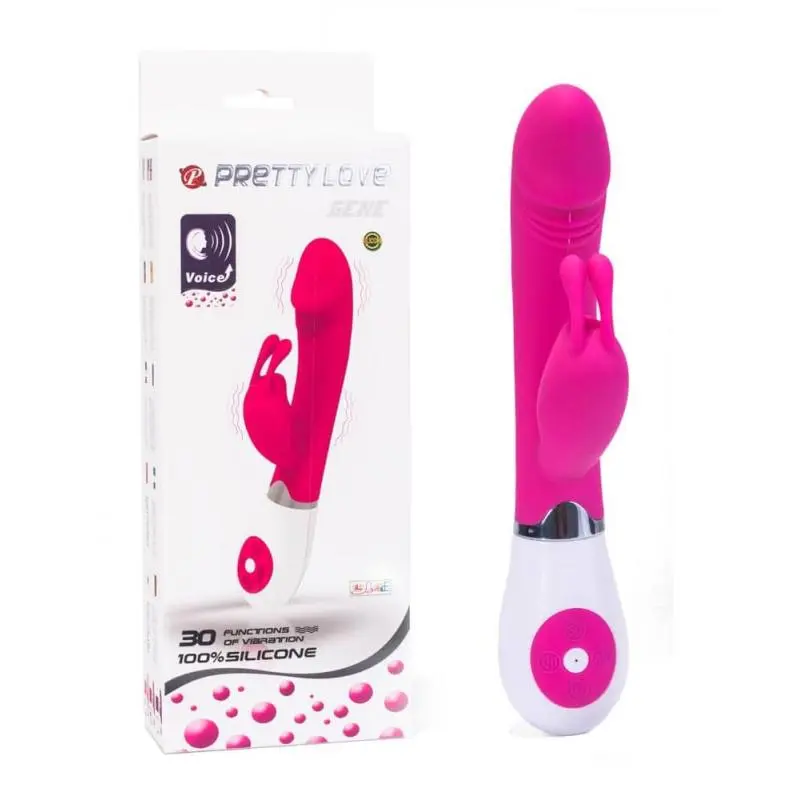 Vibrator Pretty Love "Gene", 20cm, roza